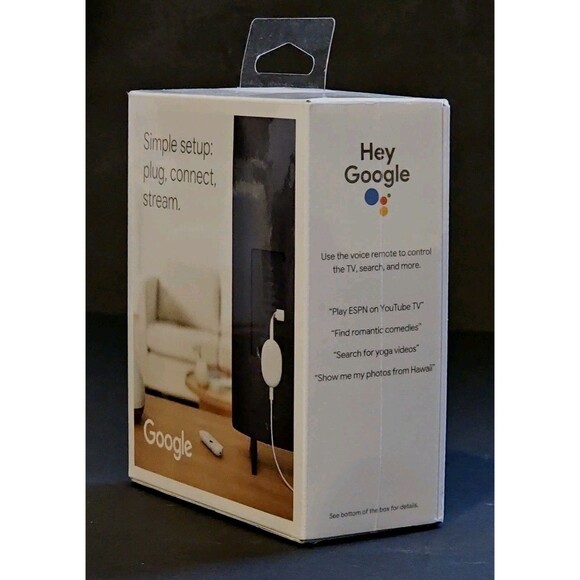 Google 4K Chromecast with Google TV - Snow (GA01919-US) - Picture 2 of 4
